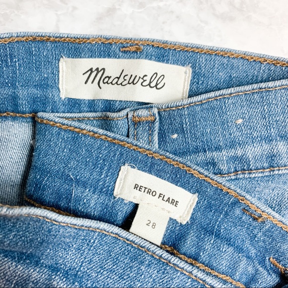 Madewell Retro Hi Rise Flare Jeans in Norwich Wash - Picture 10 of 10